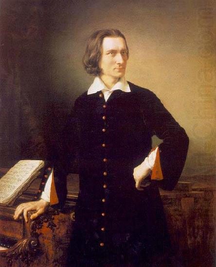unknow artist Portrait of Franz Liszt oil painting picture